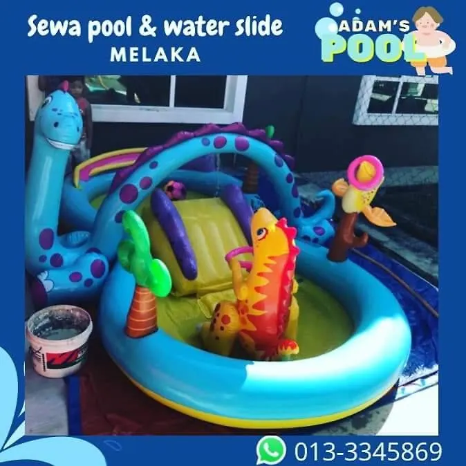 Umarharraz Homestay#Malay Family Staycation#Peaceful And Spacious#Netflix N Youtube#Pool For Kids Malacca 0*,
